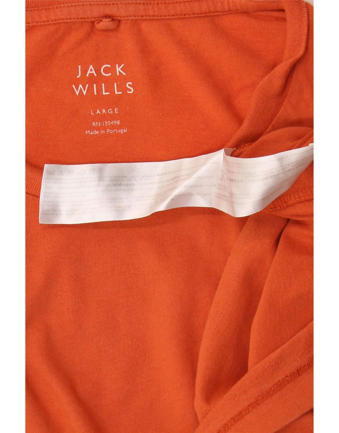 T-shirt męski JACK WILLS, duży, pomarańczowy, bawełniany