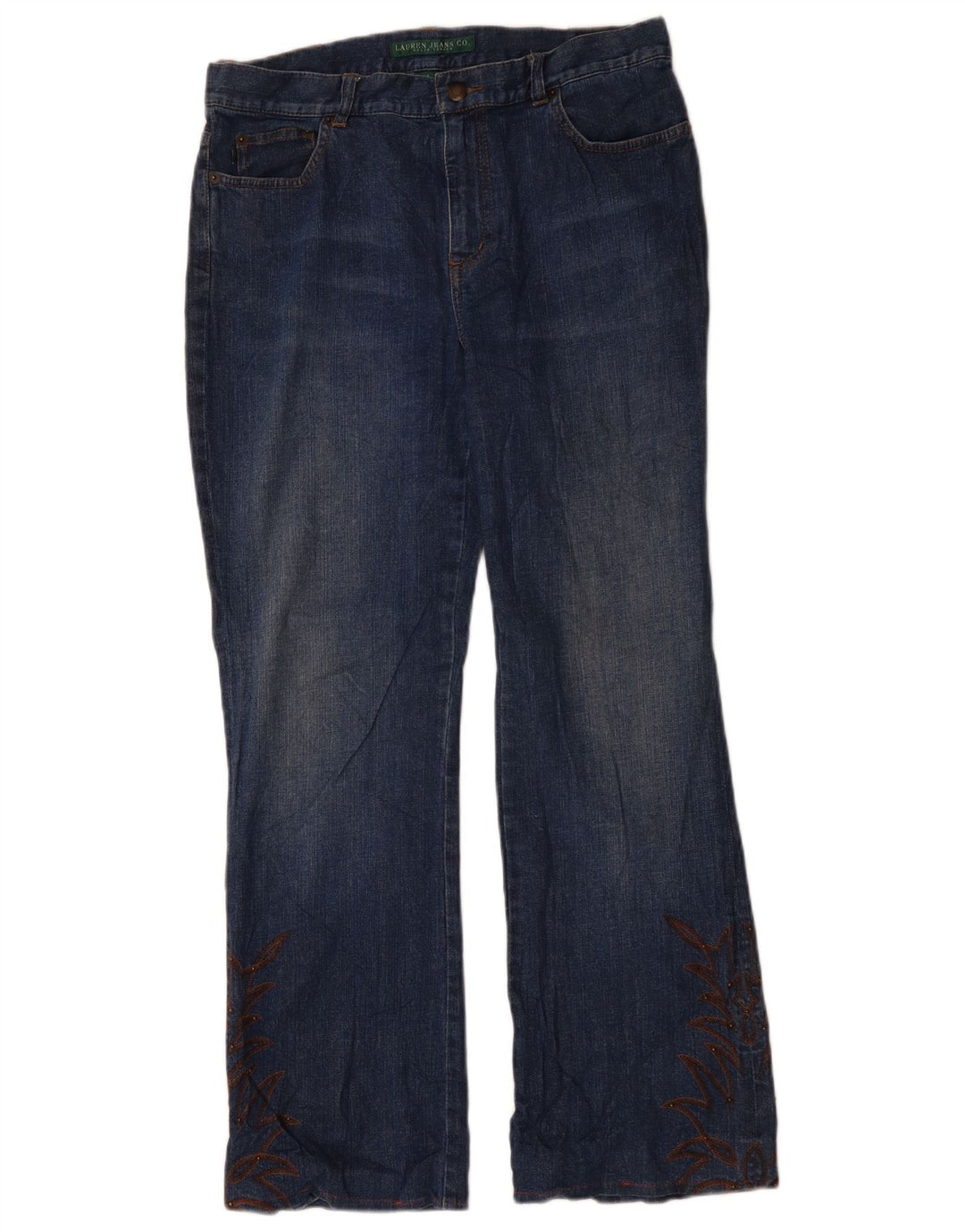 Damskie jeansy Bootcut Ralph Lauren US 10 Large W34 L29 Niebieskie bawełniane