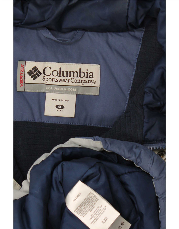Męska kurtka wiatrówka Columbia o luźnym kroju, UK 42 XL, granatowa
