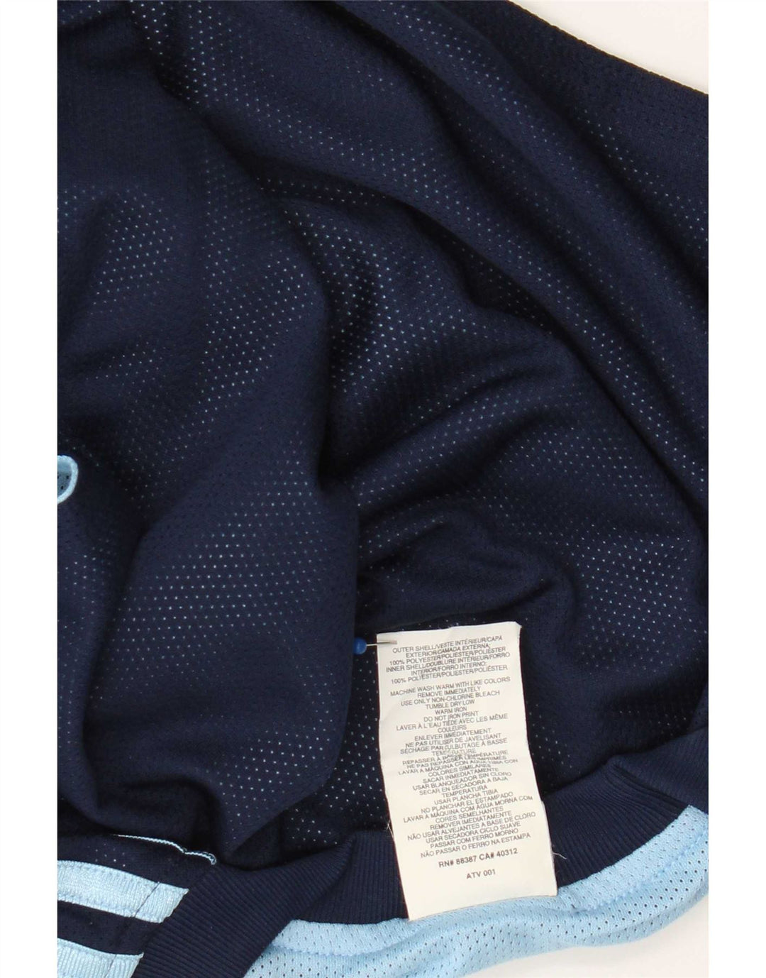 Adidas Męska kamizelka z grafiką, mała, granatowa, poliestrowa