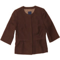 J. CREW Womens Blazer Jacket UK 4 XS Brown Wool Vintage J. Crew and Second-Hand J. Crew from Messina Hembry 