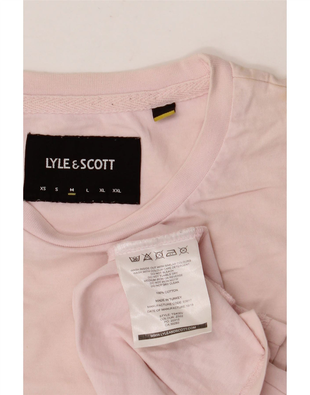 T-shirt męski LYLE & SCOTT Top, średni, różowy, bawełniany