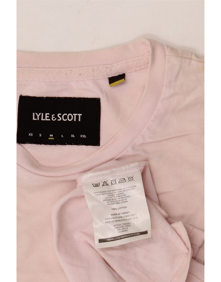 T-shirt męski LYLE & SCOTT Top, średni, różowy, bawełniany
