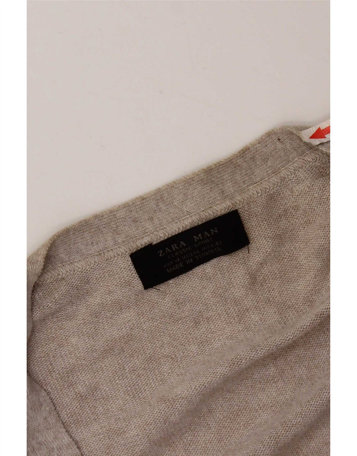 Męski sweter rozpinany Zara XL, szary
