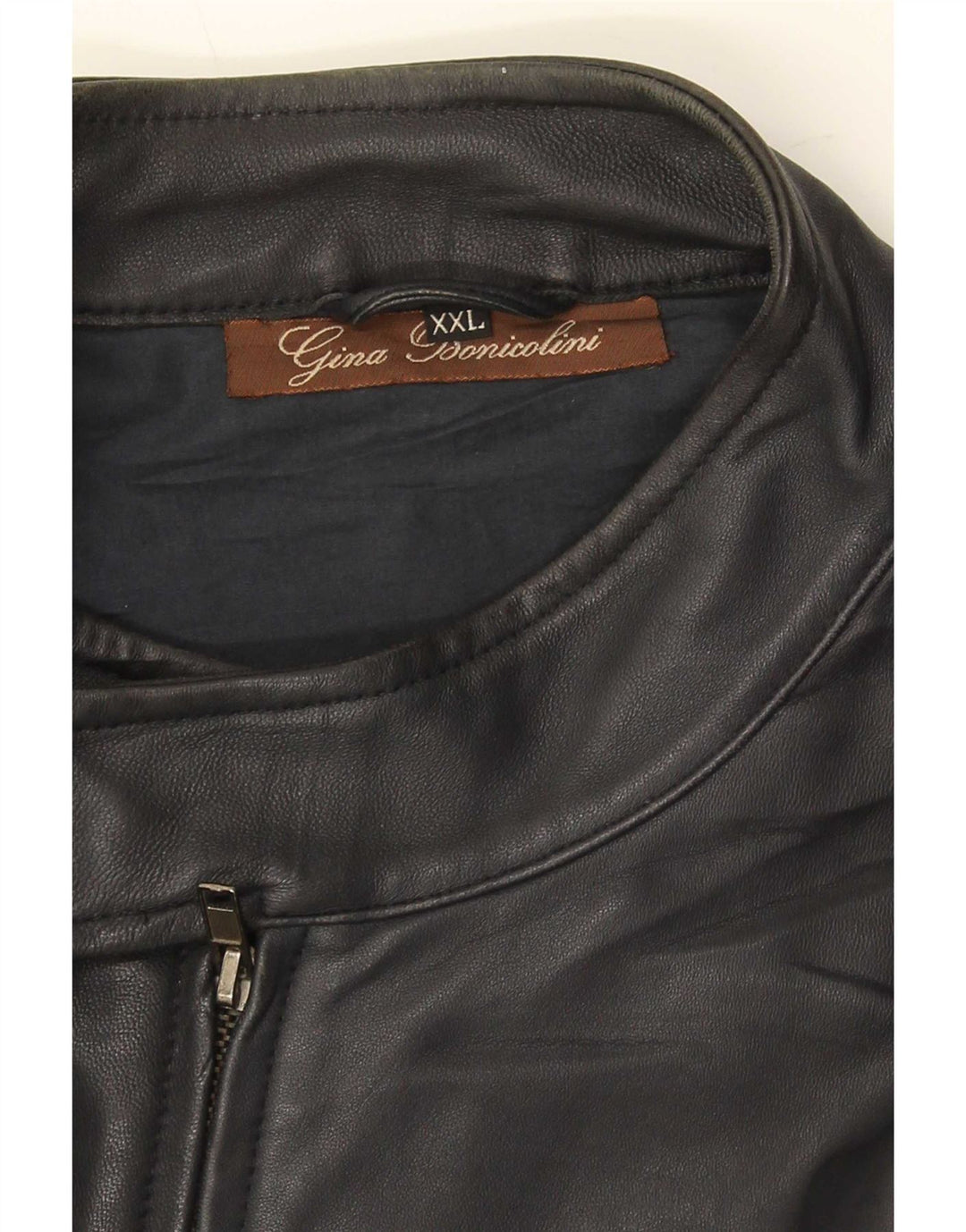 Vintage męska kurtka skórzana UK 44 2XL czarna