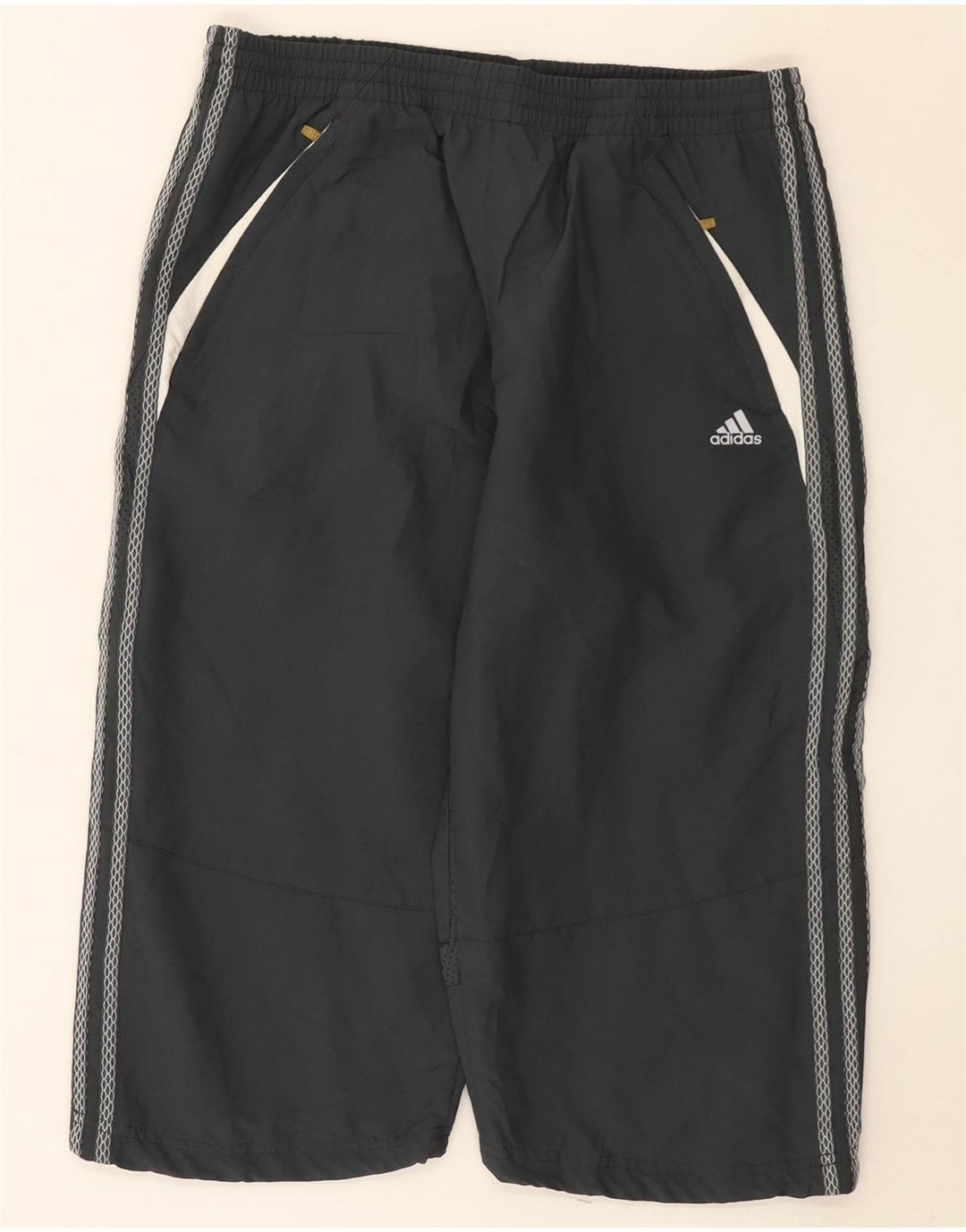Męskie spodenki sportowe Adidas Climacool Bermuda, średnioszare, z blokami kolorów