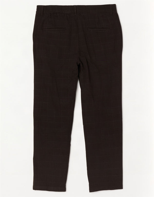 Męskie zwężane spodnie Chino Jack & Jones W32 L26 w czarną kratkę
