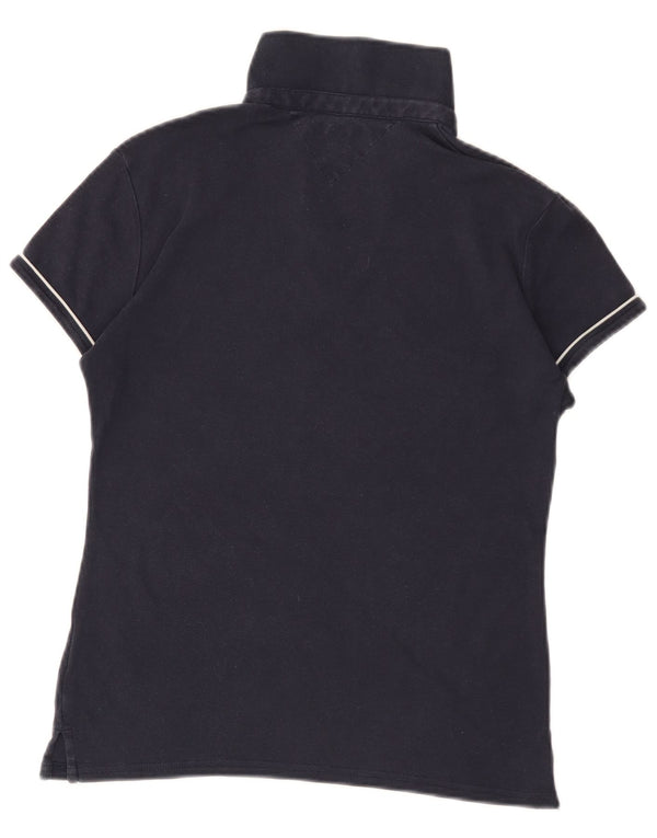 Damska koszulka polo Tommy Hilfiger UK 14, średnia, granatowa, bawełniana