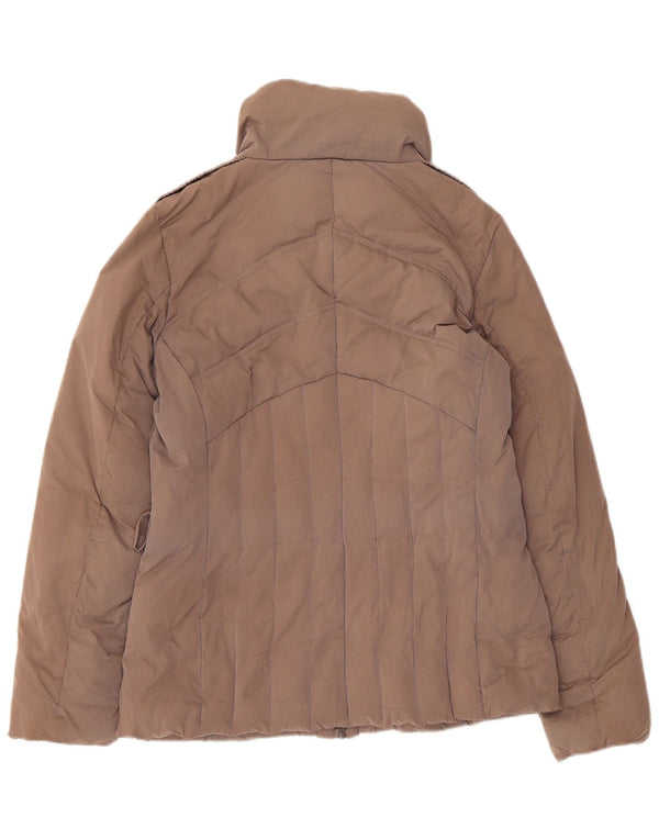 Damska ocieplana kurtka Trussardi Jeans UK 14 w kolorze średniego beżu