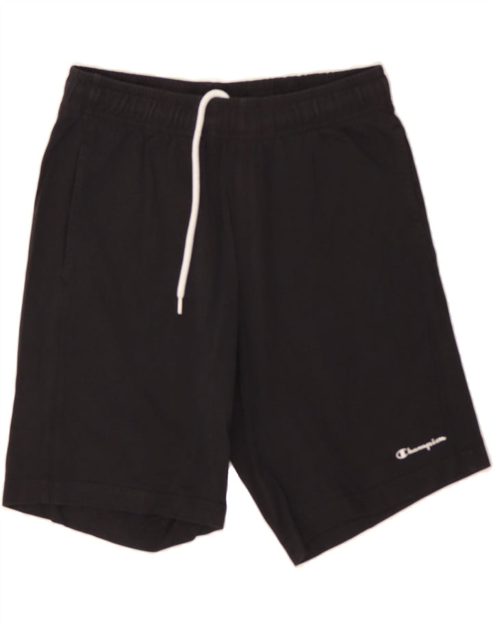 CHAMPION Mens Sport Shorts Medium Black Cotton Vintage Champion and Second-Hand Champion from Messina Hembry 