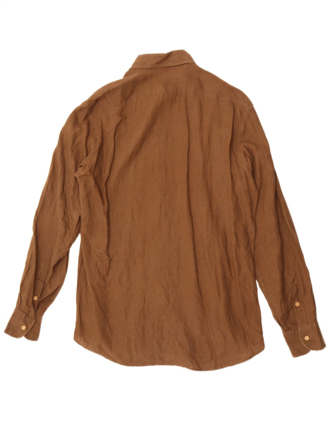 Koszula męska ALVIERO MARTINI rozmiar 40, średnio brązowa, lniana