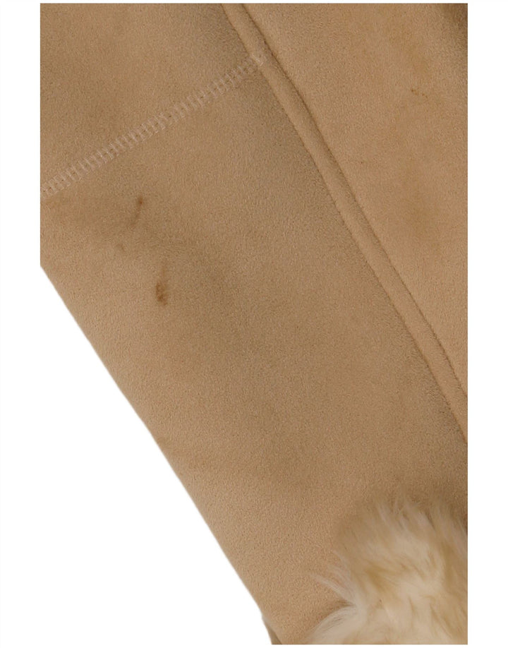 Damski płaszcz oversize Sherpa Gerry Weber UK 12, średni beżowy poliester