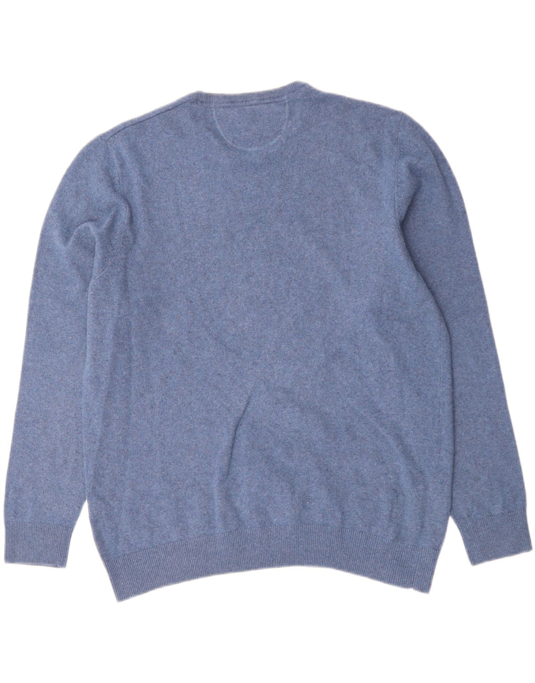 Męski sweter z okrągłym dekoltem Charles Vogele 2XL Niebieska wełna