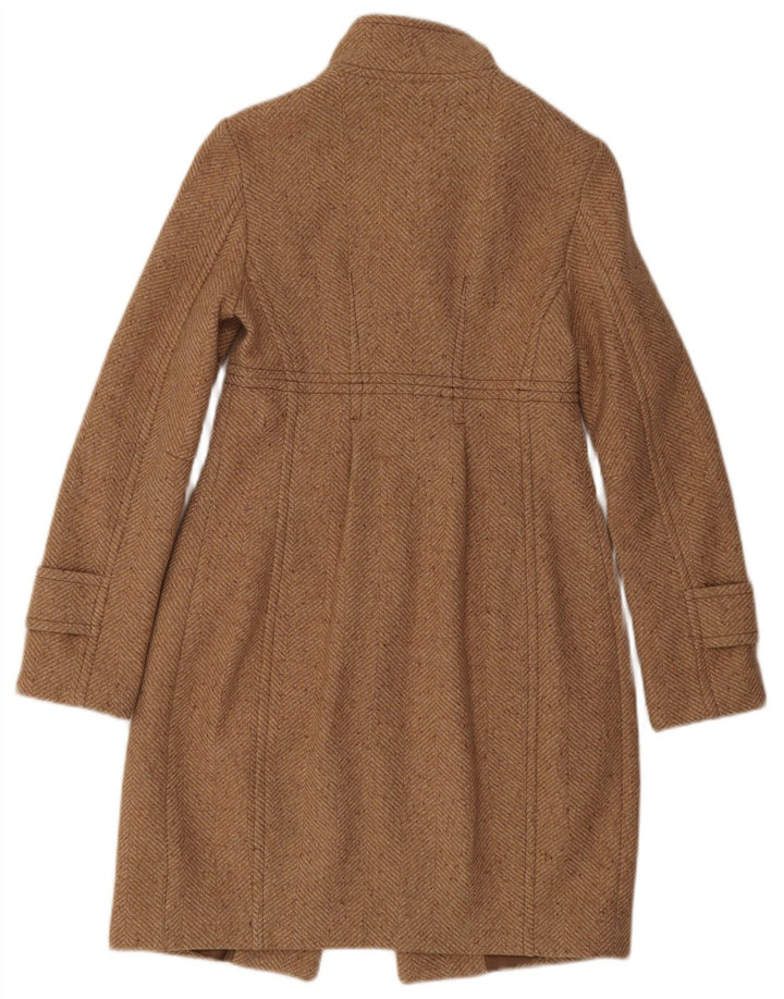 Płaszcz damski Sisley IT 40, mały, beżowy, poliester w jodełkę