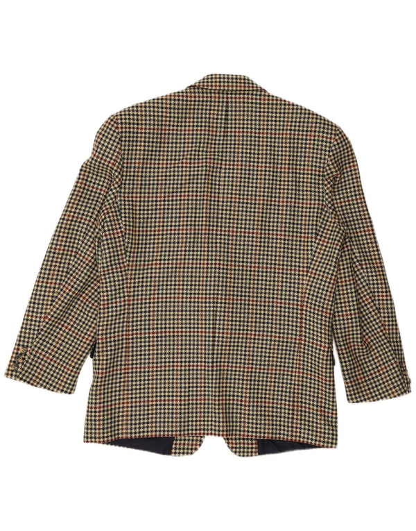 WESTBURY Męska marynarka zapinana na 2 guziki UK 40, duża, beżowa pepitka