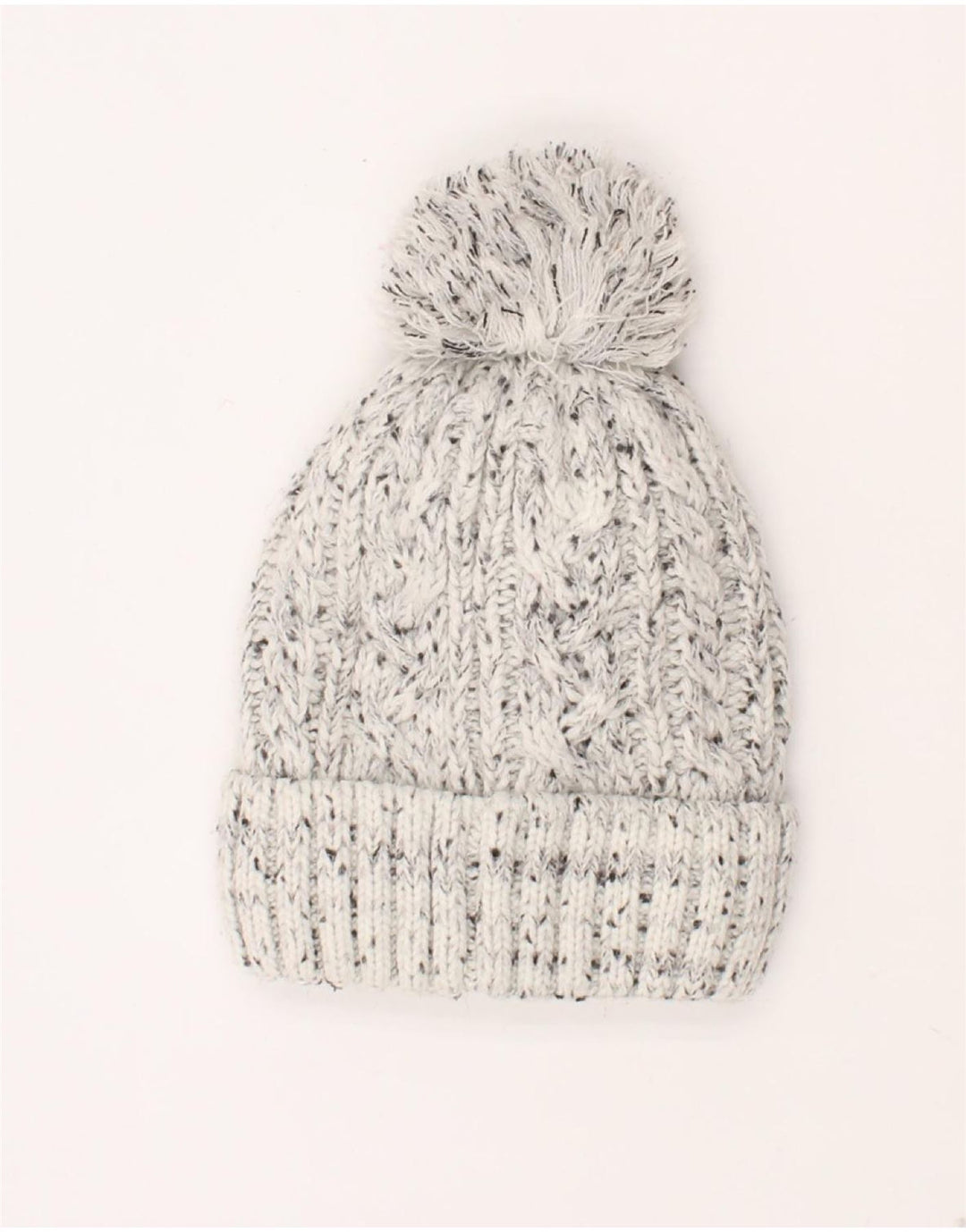 Damska dzianinowa czapka typu beanie Superdry w jednym rozmiarze, szara, nakrapiana, akrylowa