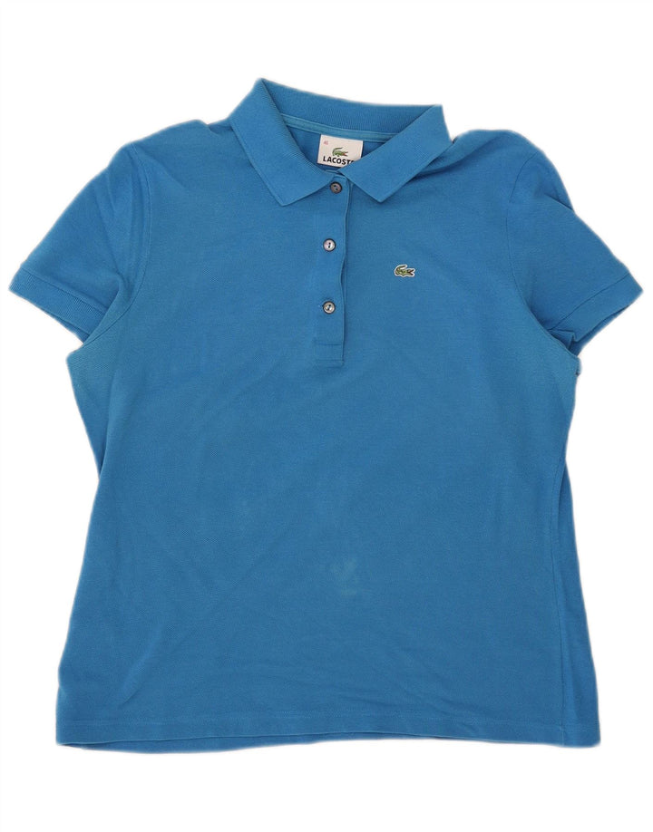 Damska koszulka polo Lacoste, rozmiar 46, XL, niebieska, bawełniana