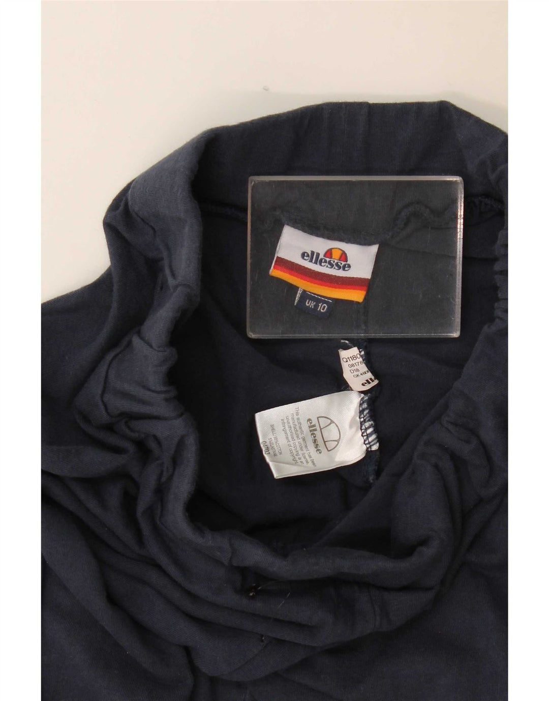 Legginsy damskie Ellesse UK 10 Małe, granatowe, bawełniane