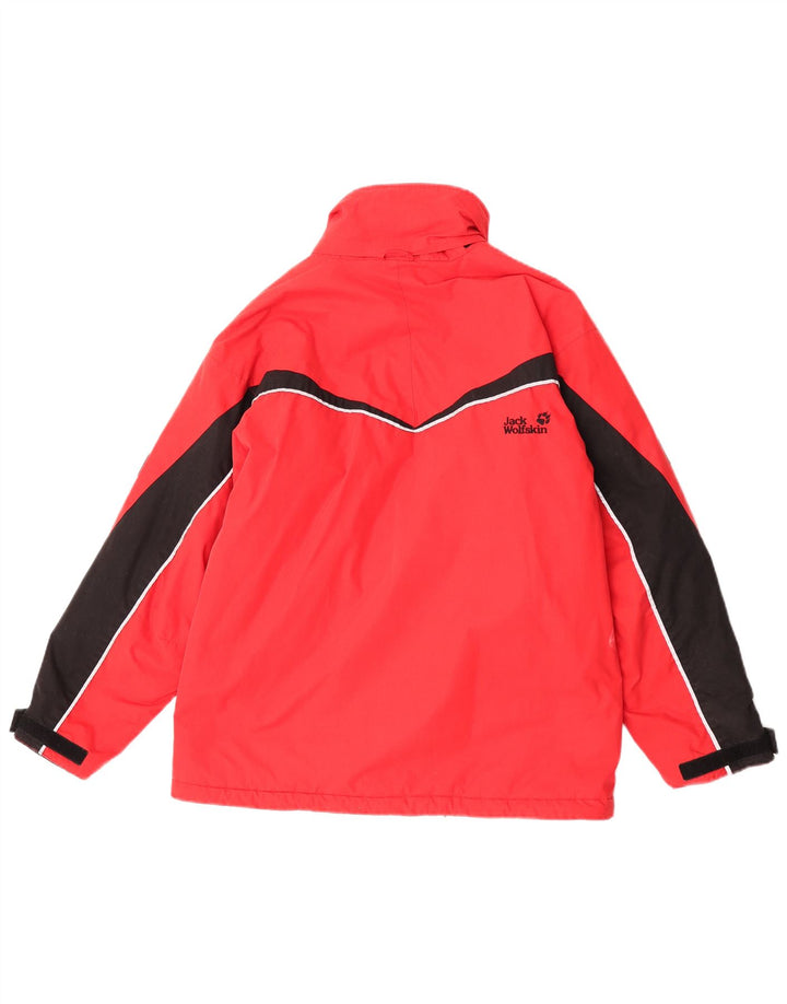Kurtka wiatrówka chłopięca Jack Wolfskin 11-12 lat, poliester w kolorze czerwonym