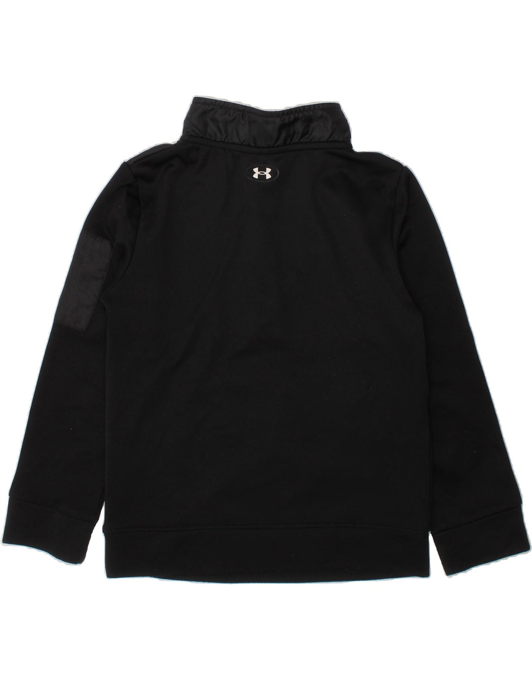 UNDER ARMOUR Girls Sweatshirt Jumper 5-6 Years Black Colourblock Polyester Vintage Under Armour and Second-Hand Under Armour from Messina Hembry 