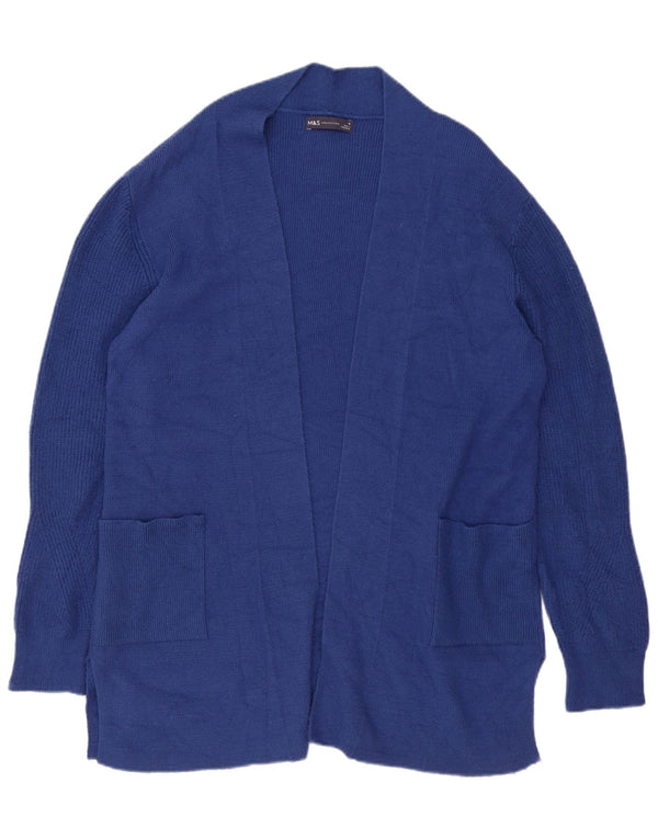 Marks & Spencer Damski sweter oversize z długim rękawem, UK 16, duży niebieski