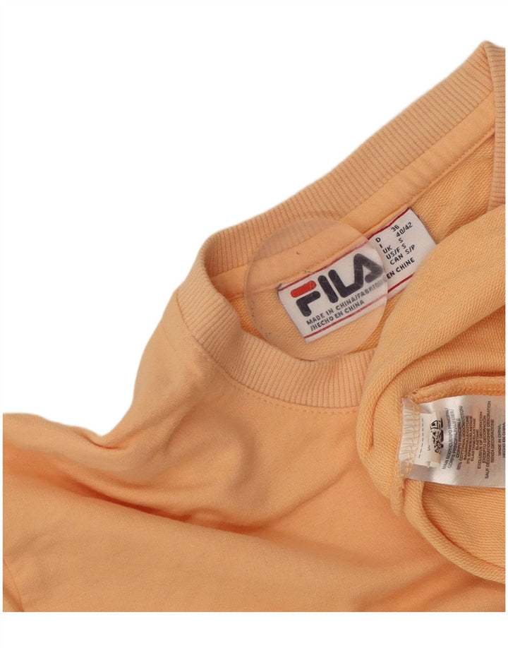 Damski sweter oversize Fila UK 10, mały, pomarańczowy, bawełniany