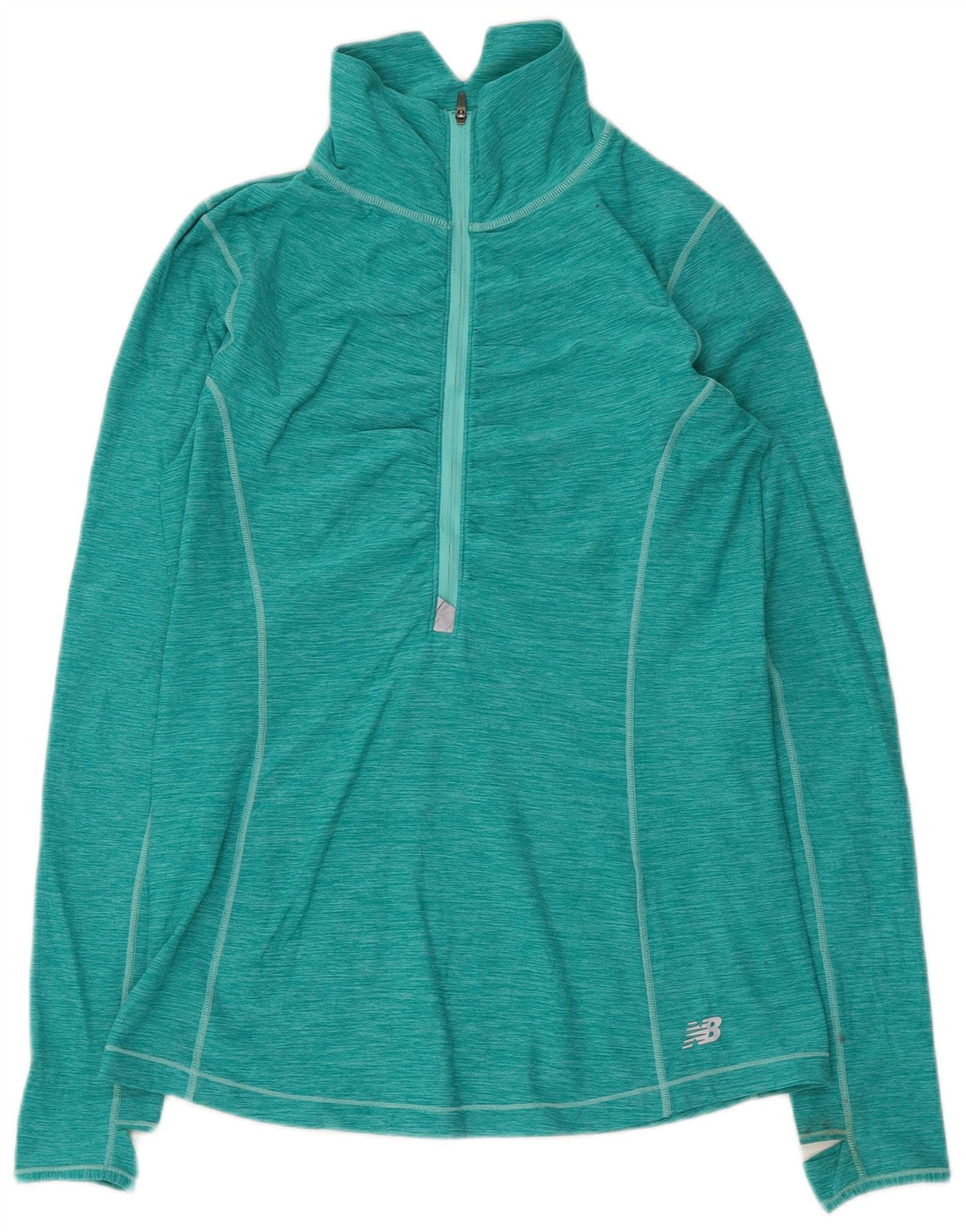 Damski dres New Balance z zamkiem błyskawicznym, UK 12, średni zielony