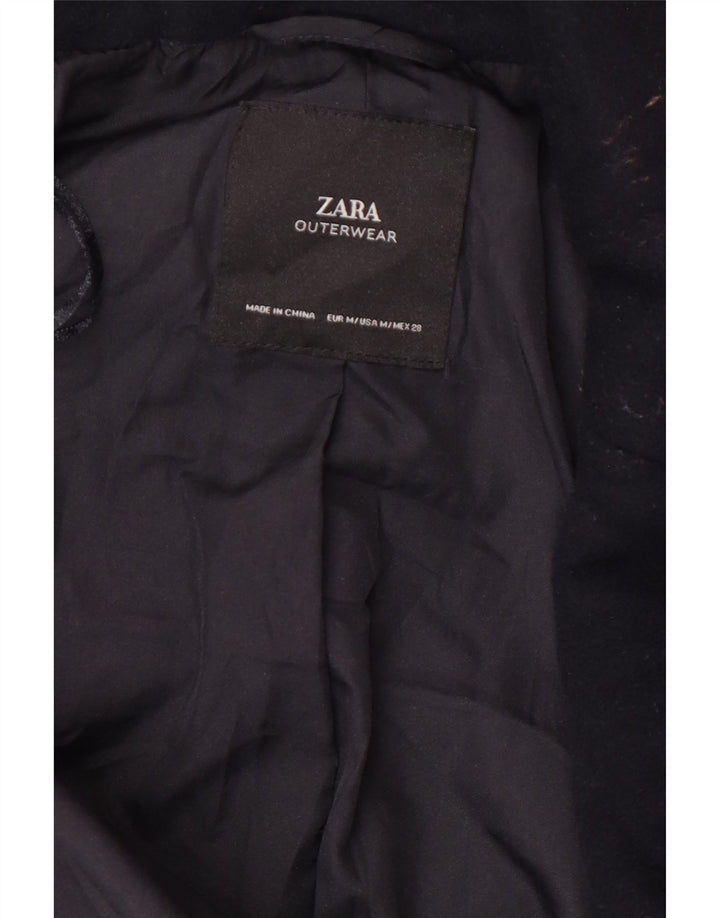 Dwurzędowy płaszcz damski Zara UK 14, średni granat