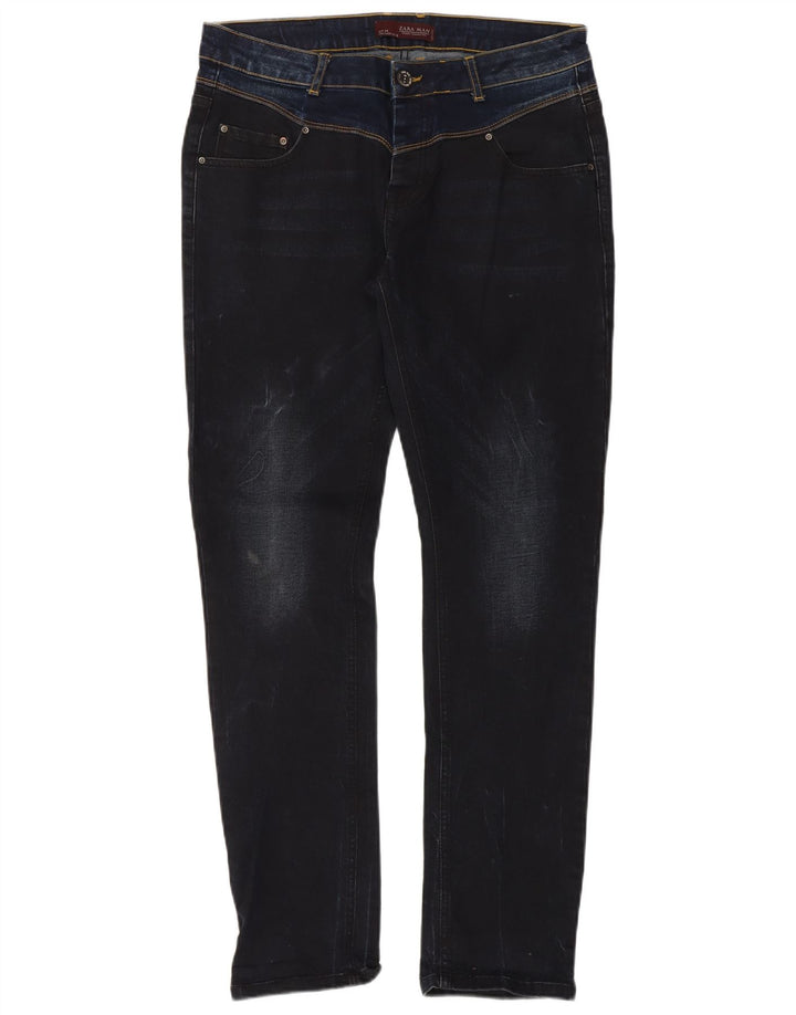 Jeansy męskie Zara Slim EU 44 Large W34 L32 Granatowa bawełna