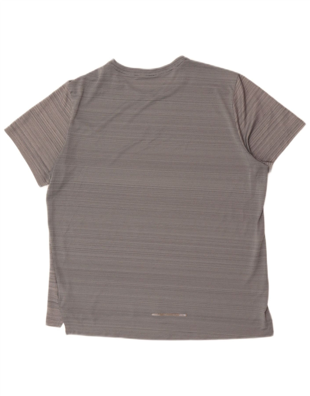 Męski T-shirt Nike Dri Fit, duży, szary, poliestrowy w prążki