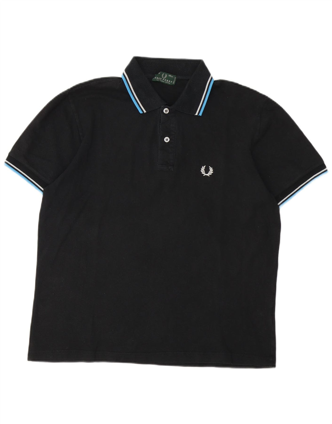 Męska koszulka polo Fred Perry, duża, czarna, bawełniana