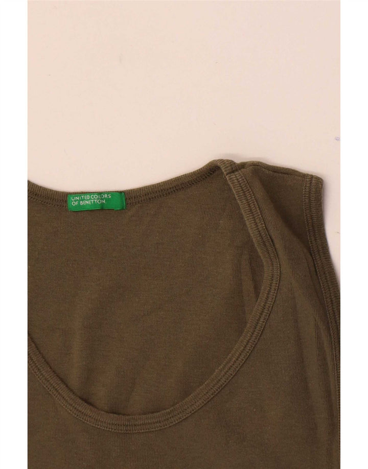 Damska kamizelka graficzna Benetton Top UK 8 Small Khaki