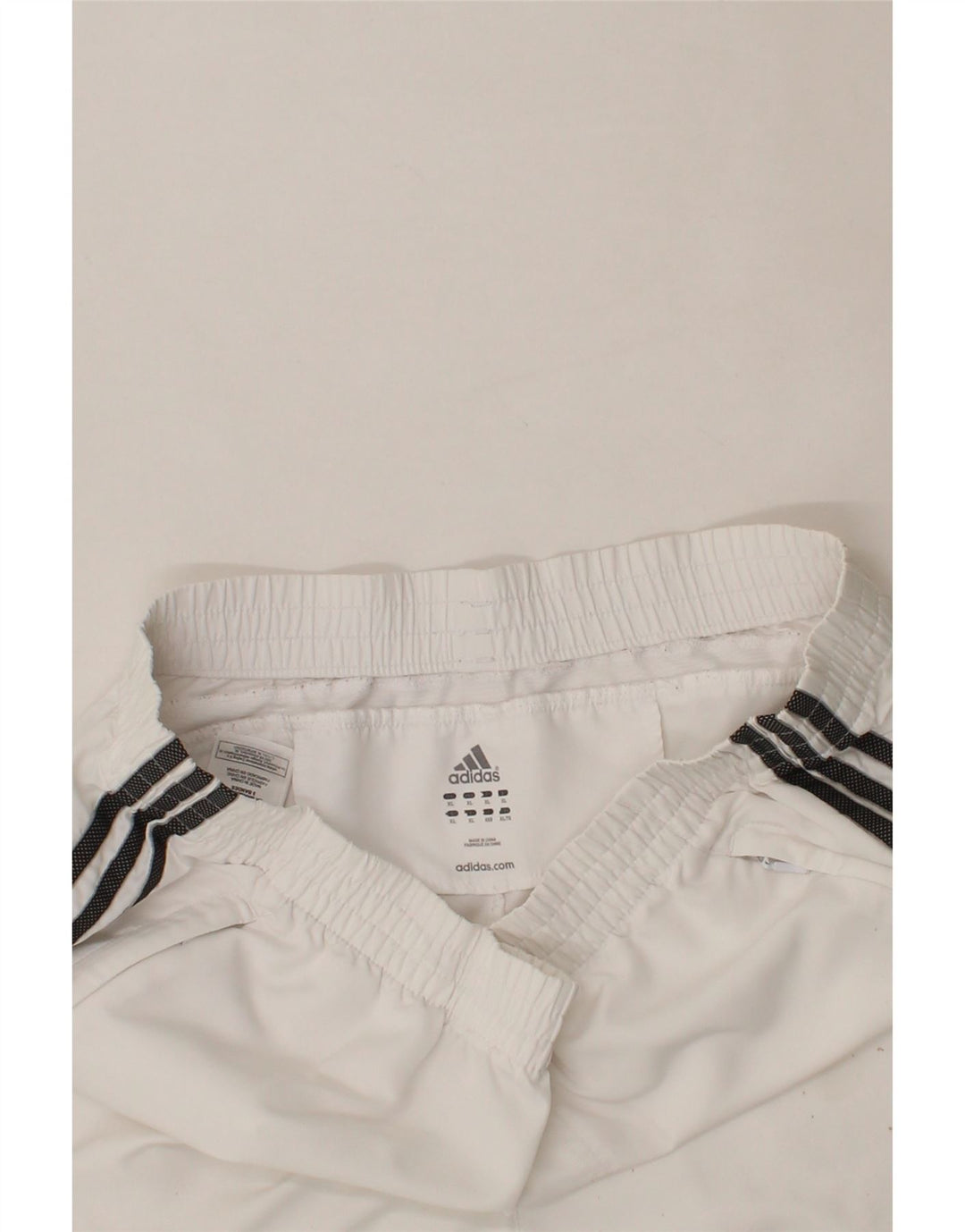ADIDAS Mens Sport Shorts XL  White Polyester Vintage Adidas and Second-Hand Adidas from Messina Hembry 