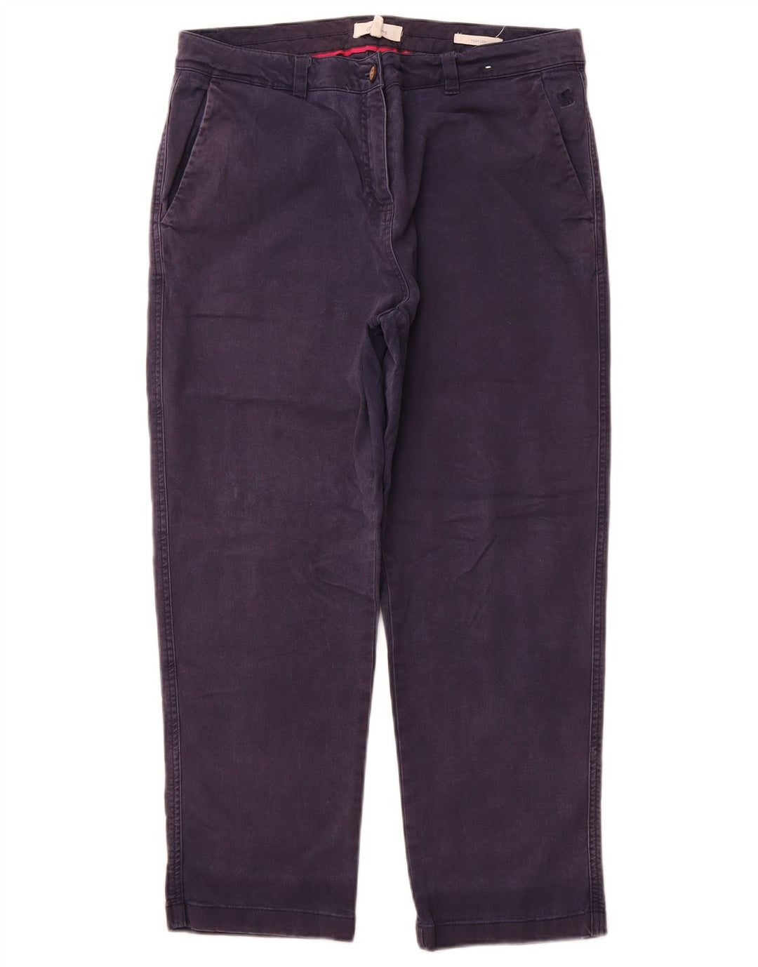 Damskie spodnie typu chino JOULES UK 14 Medium W34 L24 Granatowa bawełna
