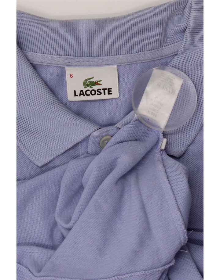 Męska koszulka polo Lacoste, rozmiar 6, XL, niebieska, bawełniana