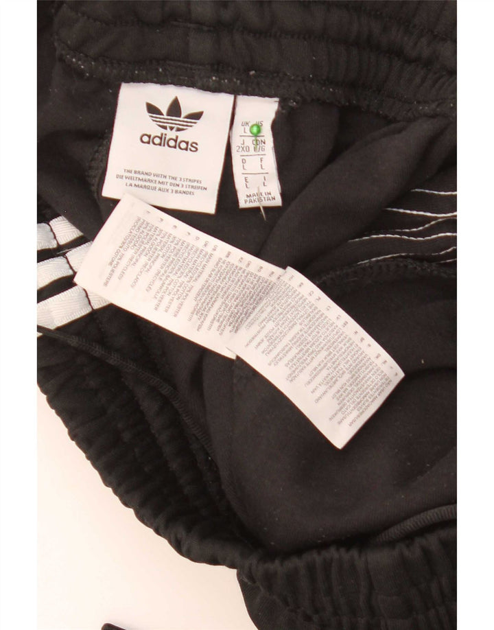Adidas Męskie spodnie dresowe Joggery, duże, czarne, poliestrowe