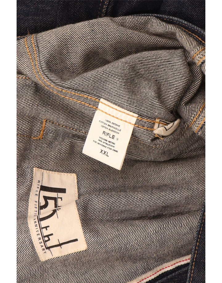 Kurtka męska Rifle Denim UK 44 2XL Granatowa, bawełniana