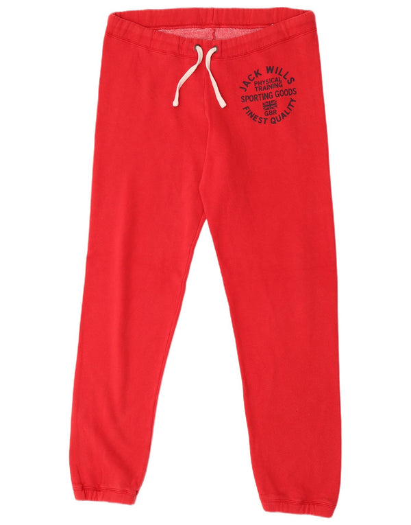 Damskie spodnie dresowe Jack Wills Graphic Joggers UK 12 Medium Red