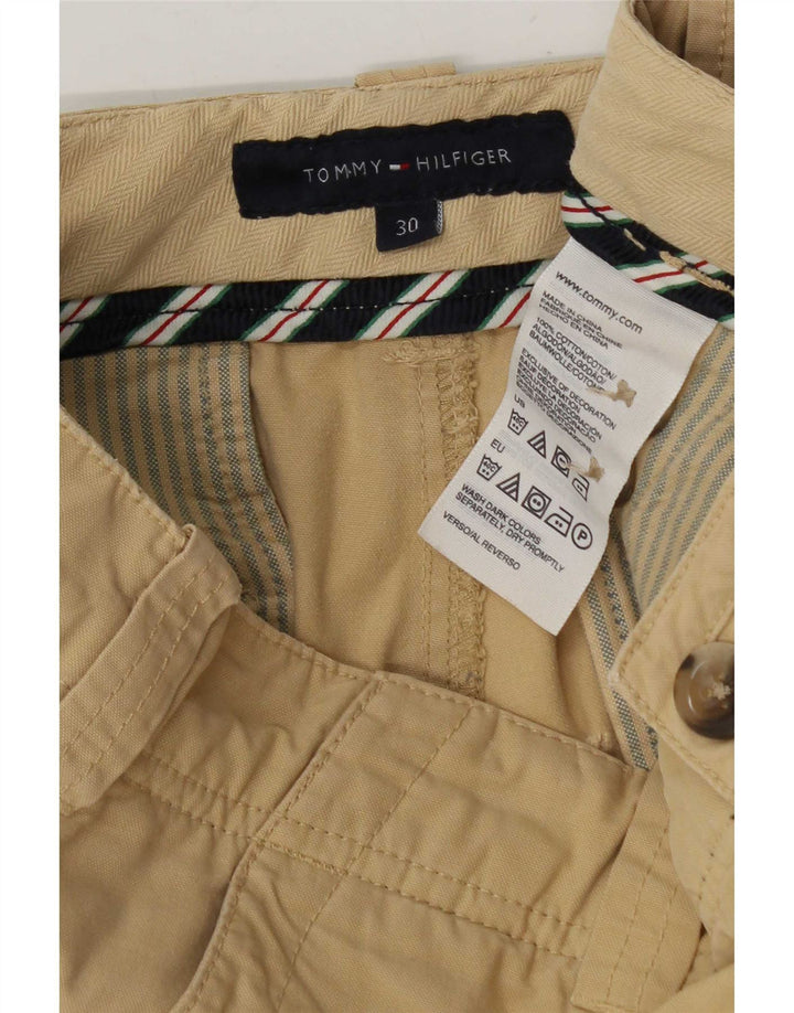 Męskie spodenki cargo Tommy Hilfiger W30, średnia bawełna khaki