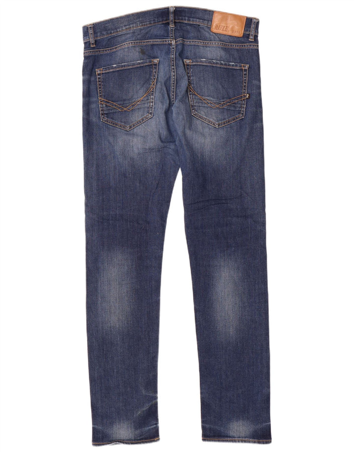 Męskie jeansy Rifle Slim W36 L34 Niebieskie bawełniane