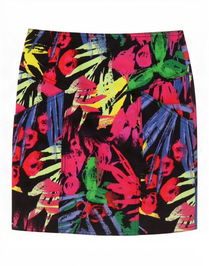 Topshop damska mini spódniczka w abstrakcyjny wzór UK 10 mała W27 wielokolorowa