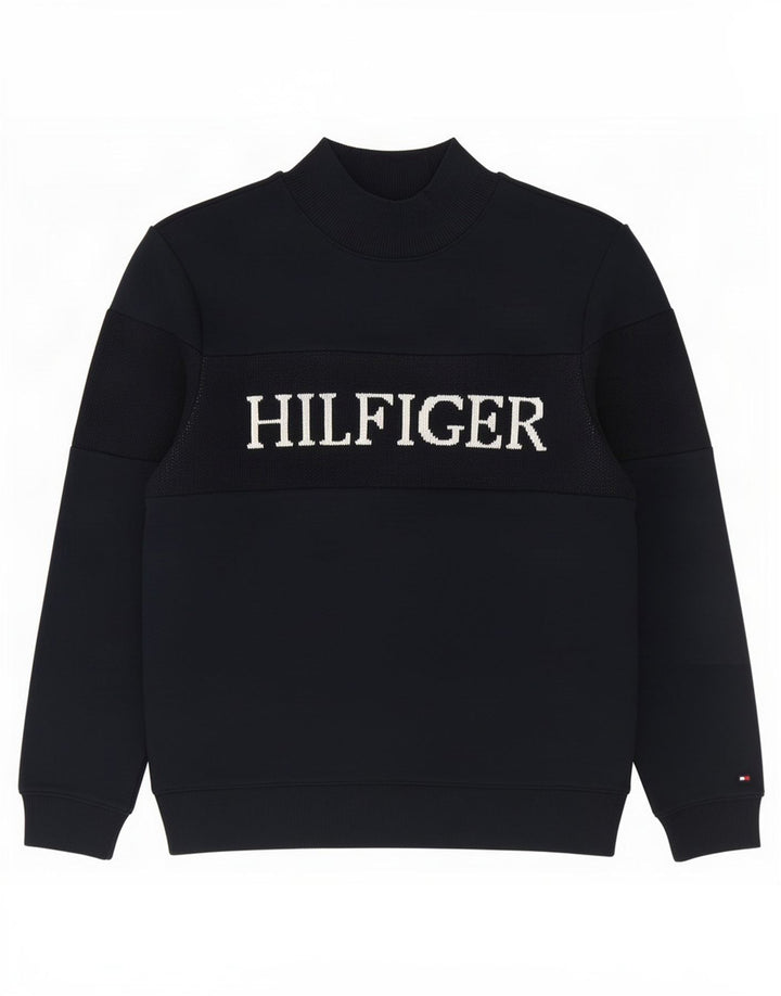 Męska bluza z grafiką Tommy Hilfiger, mała, granatowa