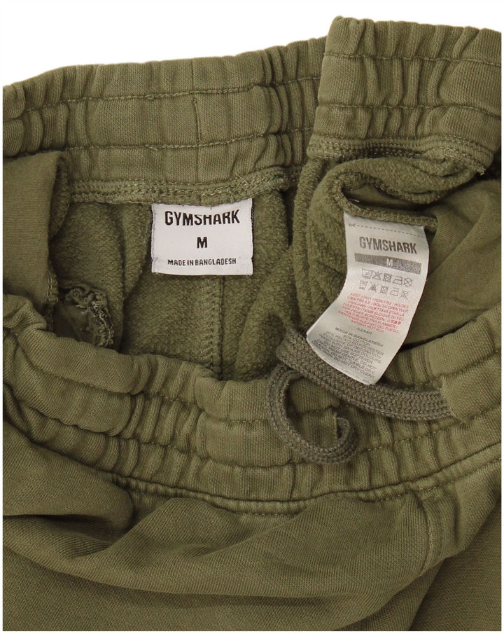 Męskie spodnie dresowe Gymshark, joggery, średnia bawełna khaki
