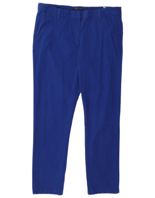 Proste spodnie chino damskie Marks & Spencer UK 16 Large W34 L28 niebieskie