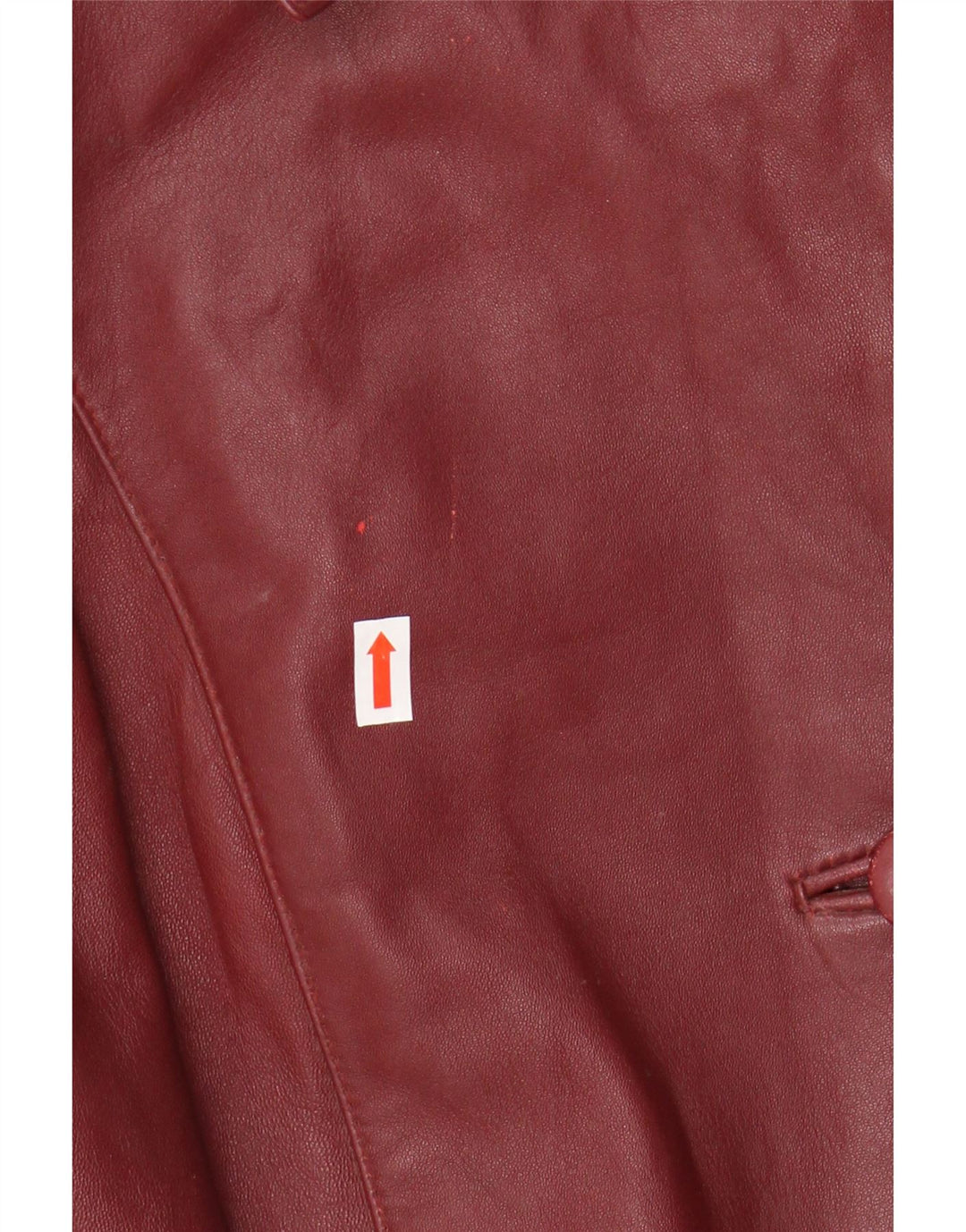 Barisal damski płaszcz skórzany oversize EU 48 2XL bordowa skóra