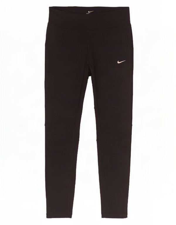 Damskie legginsy Nike Dri Fit UK 10, małe, czarne