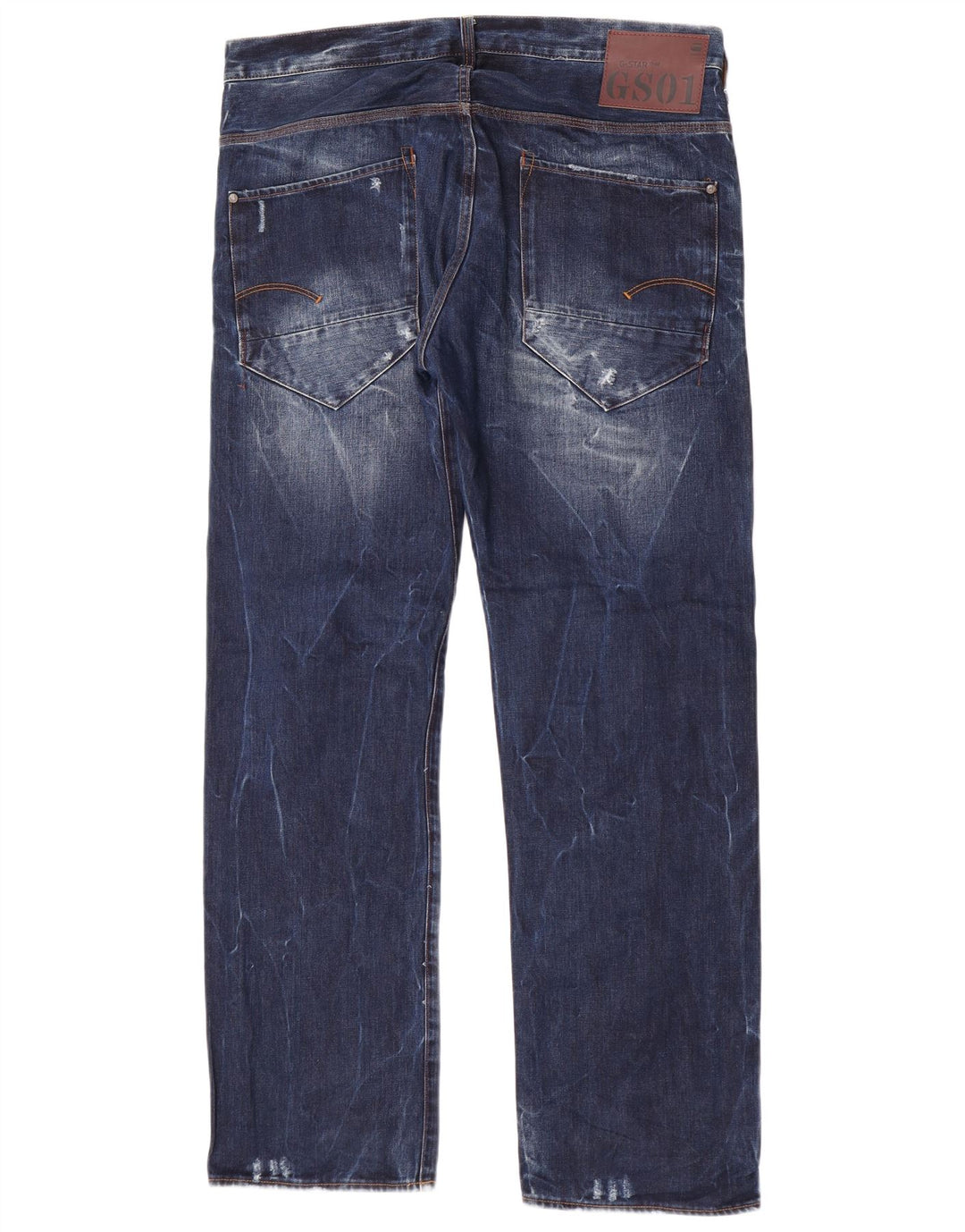 Męskie luźne dżinsy G-Star w trudnej sytuacji W38 L34 Granatowa bawełna