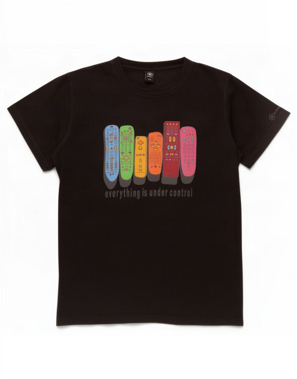 Converse Męski T-shirt z grafiką, mały, czarny, bawełniany
