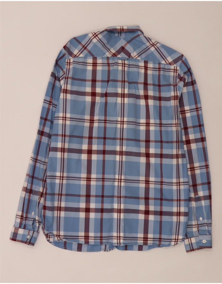 Koszula męska Fred Perry, bawełniana, w średnią niebieską kratkę