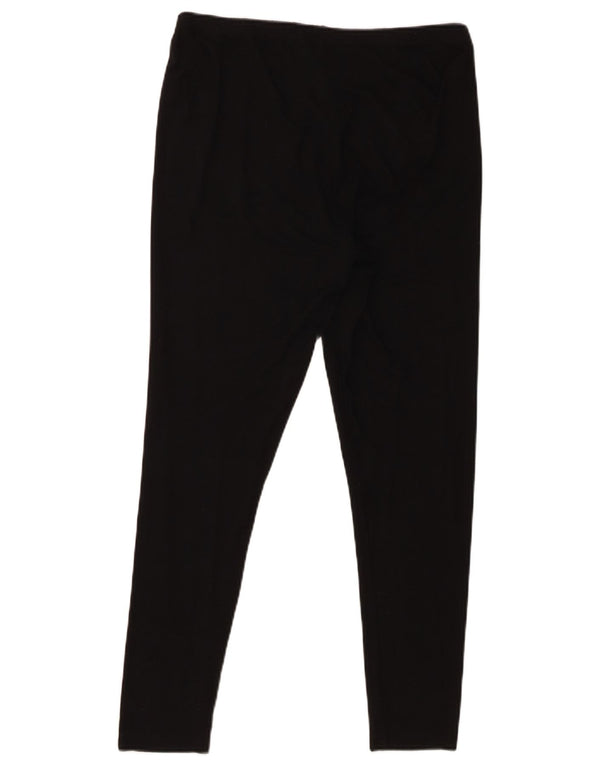Damskie legginsy Crop Topshop UK 16, duże, czarne, wiskozowe